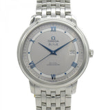 Omega De Ville Prestige Co-Axial Rhodium Silver Dial Silver Steel Strap Watch for Men - 424.10.40.20.02.001