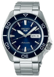 Seiko 5 Sports Automatic Blue Dial Silver Steel Strap Watch for Men - SRPK97K1