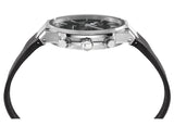 Salvatore Ferragamo Sapphire Chrono Black Dial Black Silicone Strap Watch for Men - SFME00121
