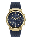 Salvatore Ferragamo Sapphire Chrono Blue Dial Blue Silicone Strap Watch for Men - SFME00221