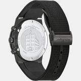 Salvatore Ferragamo Sapphire Chrono Black Dial Black Rubber Strap Watch for Men - SFME00621