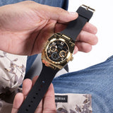 Guess Prodigy Black Dial Black Silicone Strap Watch For Men - GW0569G2