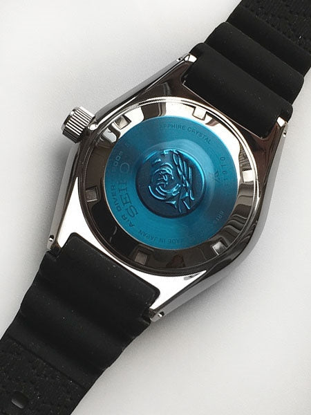 Seiko Prospex Analogue Automatic Diver Blue Dial Black Rubber Strap Watch For Men - SPB053J1