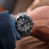 Seiko Prospex 1965 Modern Re Interpretation Automatic Black Dial Silver Steel Strap Watch For Men - SPB143J1