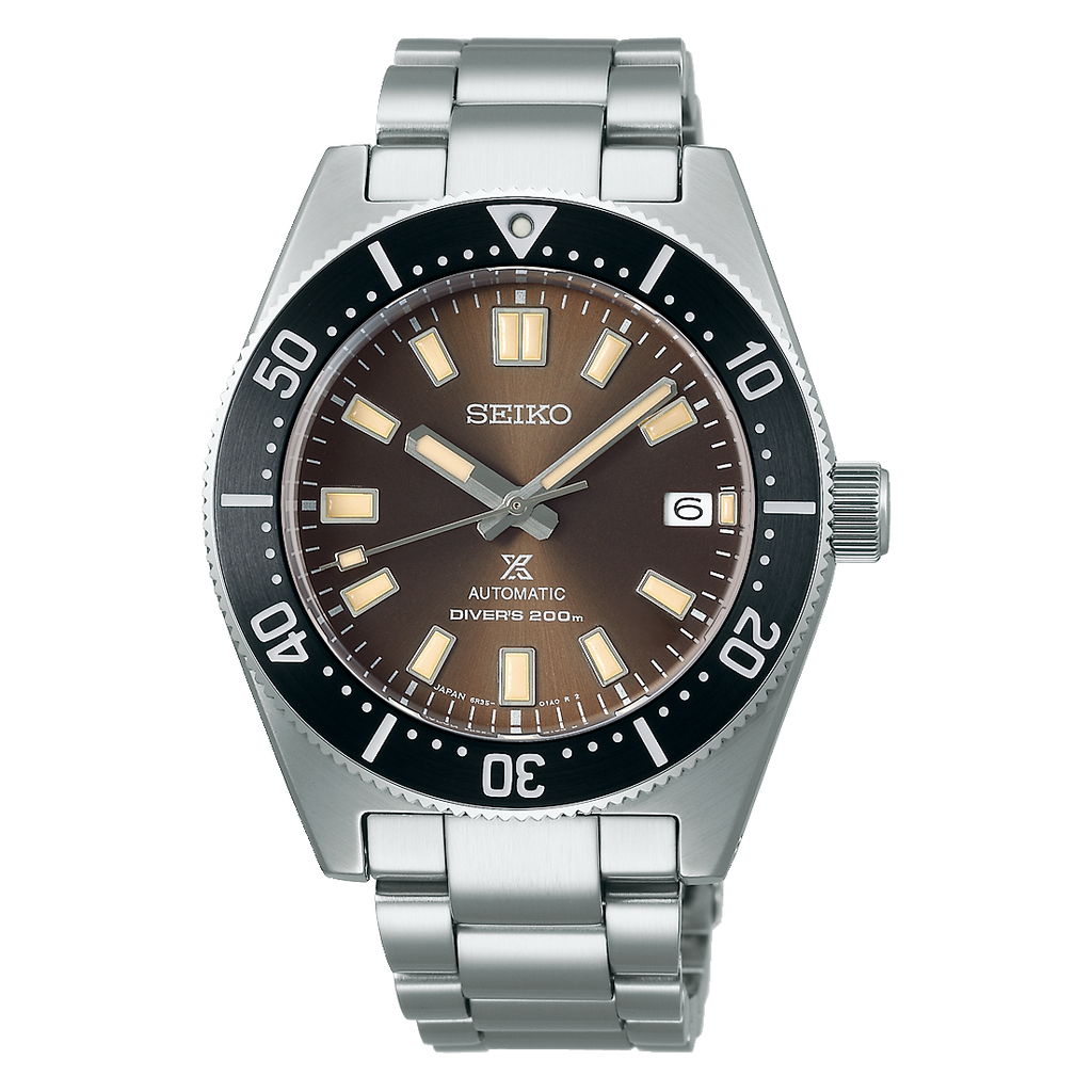 Seiko Prospex 55th Anniversary Edition Brown Dial Silver Steel Strap Watch For Men - SPB145J1