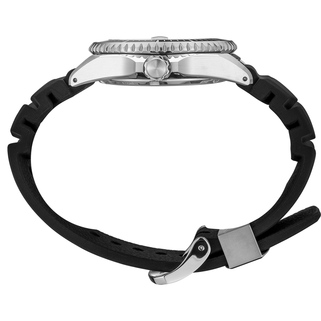 Seiko Shogun Prospex Titanium Divers Automatic White Dial Black Rubber Strap Watch For Men - SPB191J1