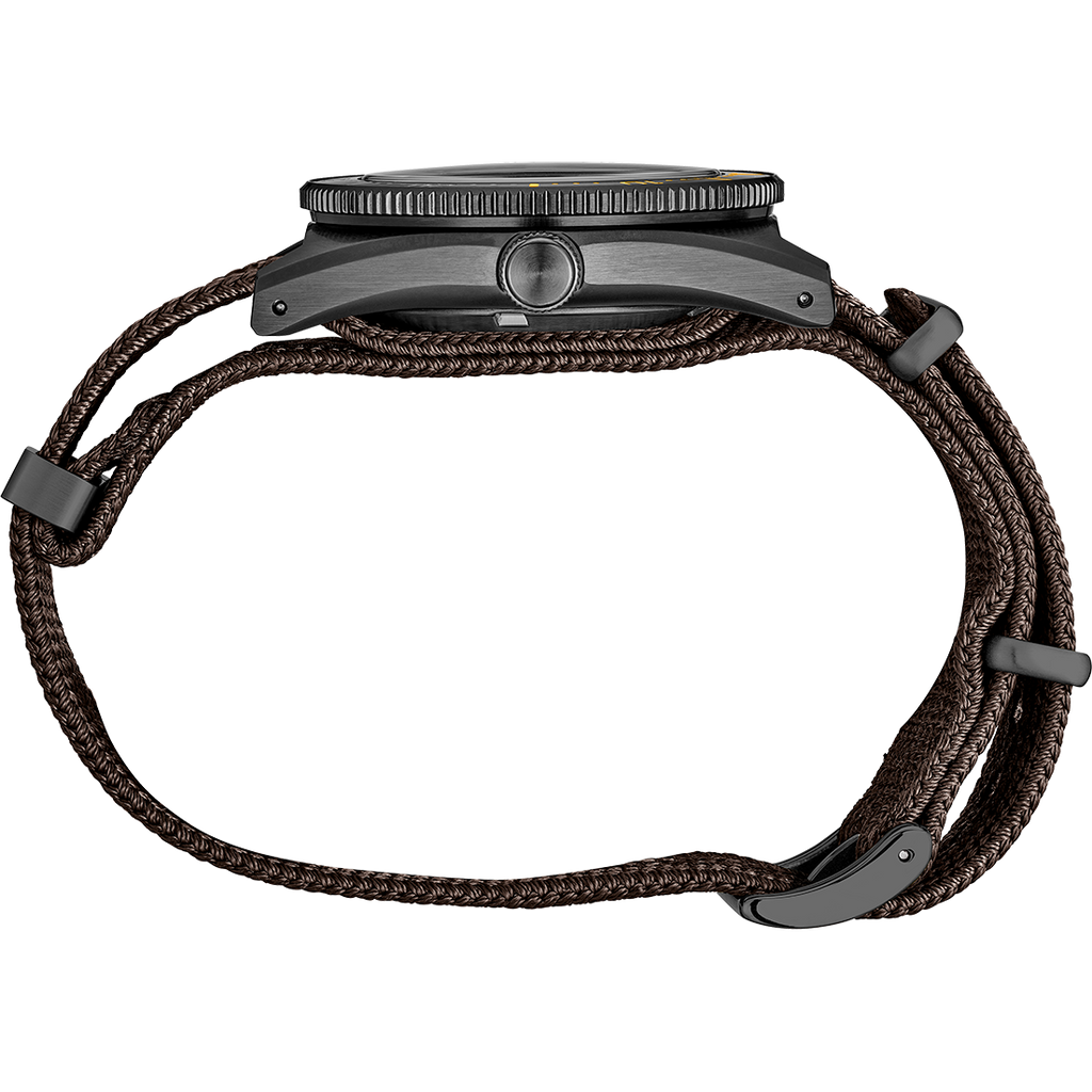 Seiko Prospex Black Series 1965 Limited Edition Black Dial Brown NATO Strap Watch For Men - SPB253J1