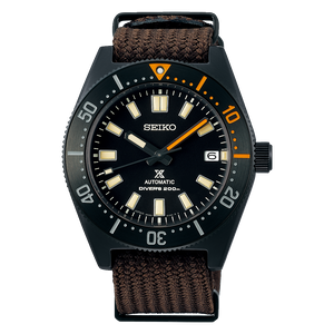 Seiko Prospex Black Series 1965 Limited Edition Black Dial Brown NATO Strap Watch For Men - SPB253J1
