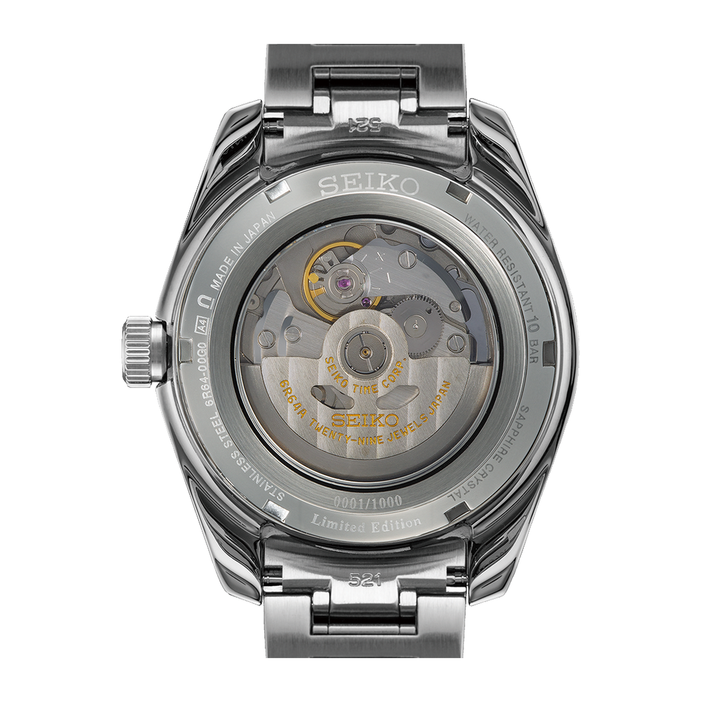 Seiko Presage Sharp Edged Series Automatic GMT Champagne Dial Silver Steel Strap Watch For Men - SPB273J1