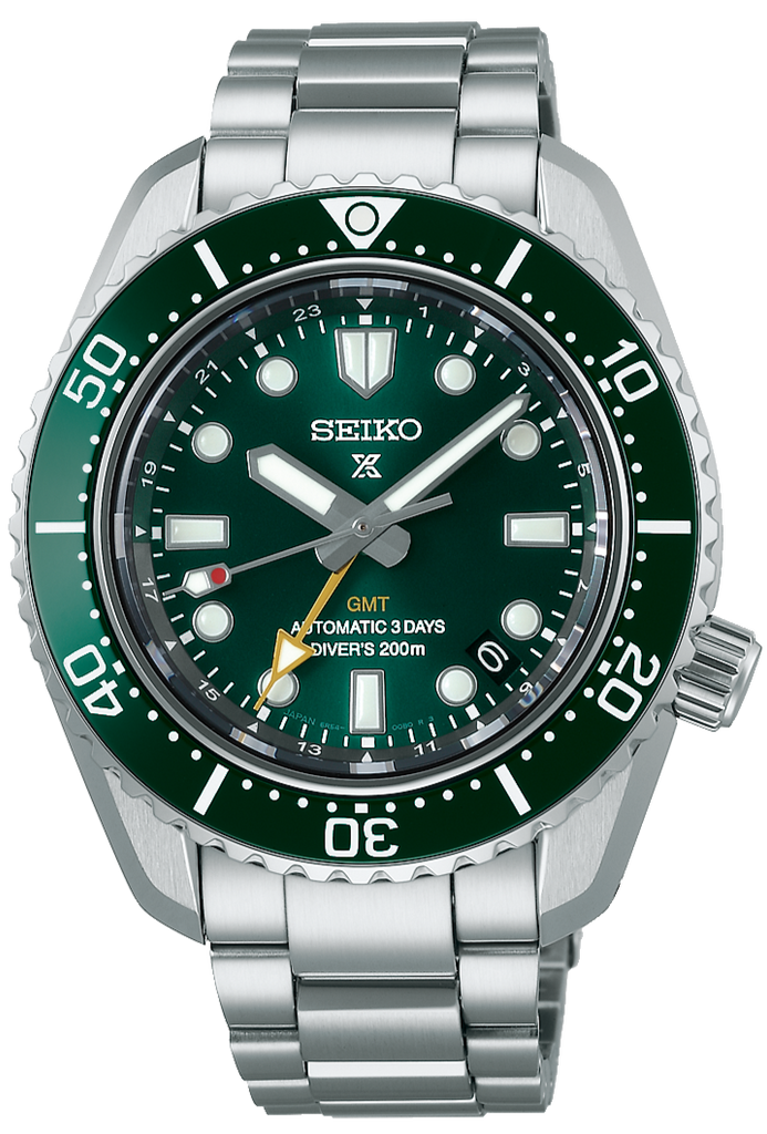 Seiko Prospex 140th Anniversary Limited Divers Green Dial Silver Steel Strap Watch For Men - SPB207J1
