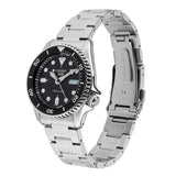 Seiko 5 Sports SKX Automatic Black Dial Silver Steel Strap Watch For Men - SRPK29K1