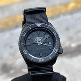 Seiko 5 Sports Automatic Black Dial Black NATO Strap Watch For Men - SRPD79K1