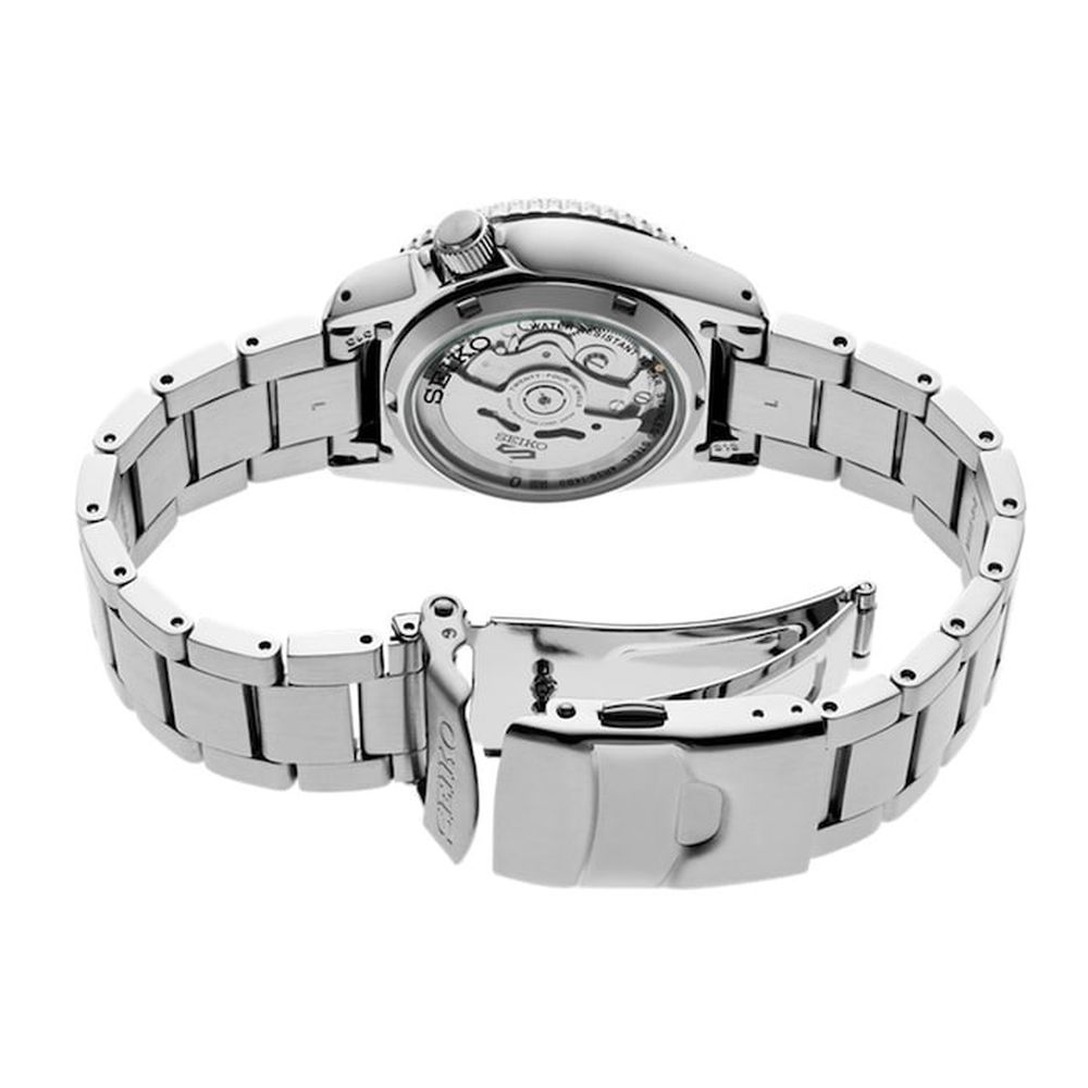 Seiko 5 Sports SKX Midi Automatic Teal Dial Silver Steel Strap Watch For Men - SRPK33K1