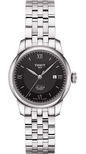 Tissot Le Locle Automatic Lady Black Dial Silver Steel Strap Watch For Women - T006.207.11.058.00