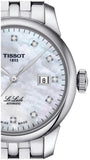 Tissot Le Locle Automatic Diamonds Mother of Pearl Dial Silver Steel Strap Watch For Women - T006.207.11.116.00