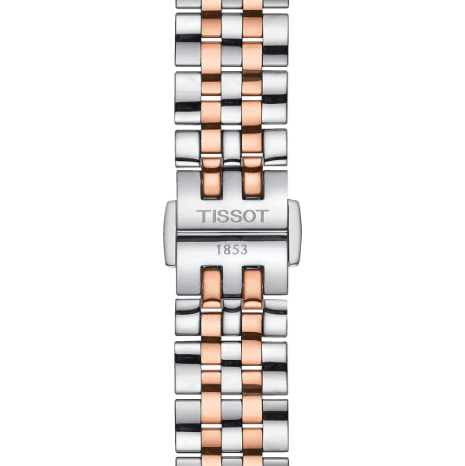 Tissot T Classic Le Locle Automatic Silver Dial Two Tone Steel Strap Watch For Women - T006.207.22.038.00
