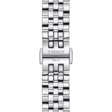 Tissot Le Locle Automatic Diamonds Mother of Pearl Black Dial Silver Steel Strap Watch For Women - T006.207.11.126.00