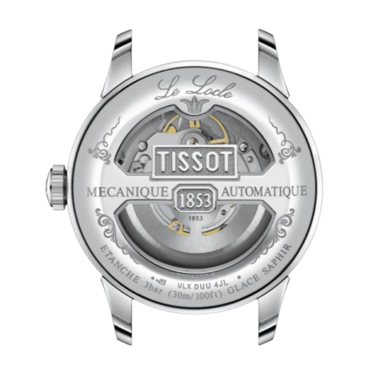 Tissot Le Locle Powermatic 80 Silver Dial Silver Steel Strap Watch for Men - T006.407.11.033.03