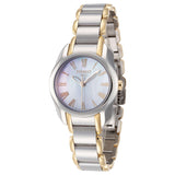 Tissot T Wave Mother of Pearl Dial Two Tone Steel Strap Watch for Women - T023.210.22.117.00