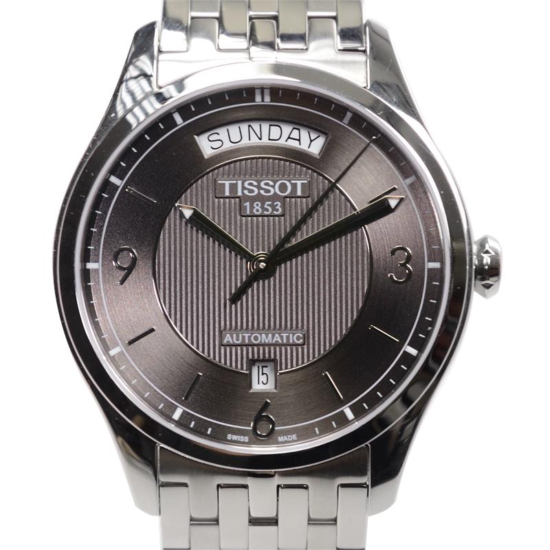 Tissot T Classic T One Automatic Grey Dial Silver Steel Strap Watch For Men - T038.430.11.067.00