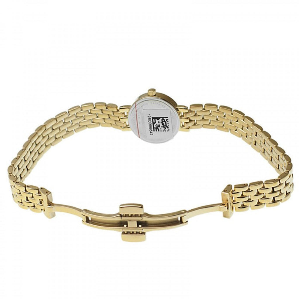 Tissot Lovely Gold Dial Gold Steel Strap Watch For Women - T058.009.33.021.00