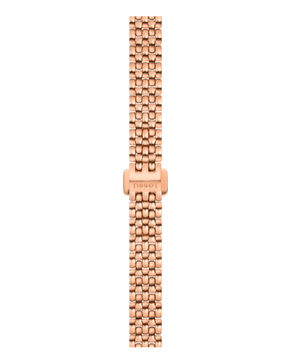 Tissot T Lady Lovely Silver Dial Rose Gold Steel Strap Watch For Women - T058.009.33.031.01