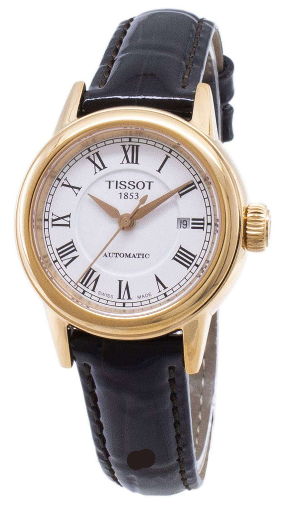 Tissot T Classic Carson White Dial Brown Leather Strap Watch For Women - T085.207.36.013.00
