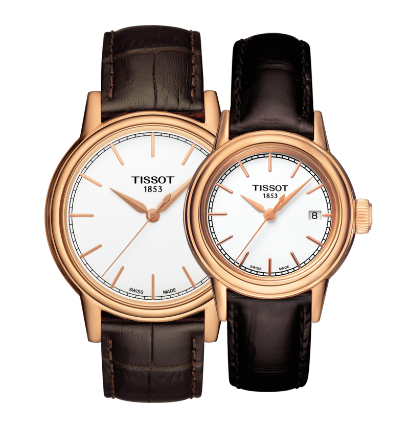 Tissot Carson Lady Steel Quartz Brown Leather Strap Watch For Women - T085.210.36.011.00