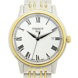 Tissot T Classic Carson Quartz White Dial Two Tone Steel Strap Watch for Men - T085.410.22.013.00