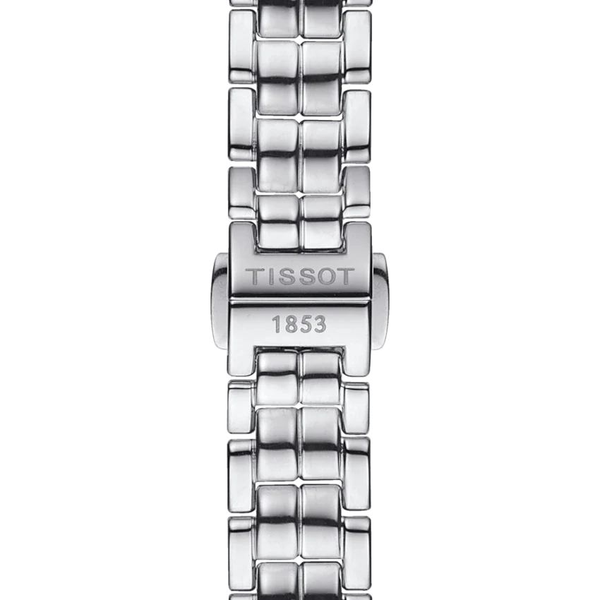 Tissot T Trend Flamingo Black Dial Silver Steel Strap Watch For Women - T094.210.11.051.00