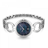 Tissot T Lady Flamingo Mother of Pearl Blue Dial Silver Steel Strap Watch for Women - T094.210.11.126.00
