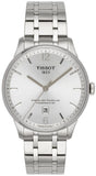 Tissot Chemin Des Tourelles Powermatic 80 Silver Dial Silver Steel Strap Watch For Men - T099.407.11.037.00