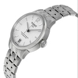 Tissot Chemin Des Tourelles Powermatic 80 Lady White Dial Silver Steel Strap Watch For Women - T099.207.11.037.00