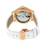Tissot Chemin Des Tourelles Powermatic 80 Lady Silver Dial White Leather Strap Watch For Women - T099.207.36.118.00