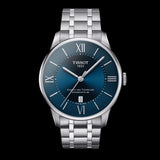Tissot Chemin Des Tourelles Powermatic 80 Blue Dial Silver Steel Strap Watch for Men - T099.407.11.048.00