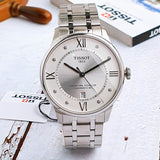 Tissot Chemin Des Tourelles Powermatic 80 Diamonds Silver Dial Silver Steel Strap Watch for Men - T099.407.11.033.00