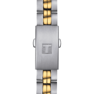 Tissot T Classic PR 100 Sport Chic White Dial Two Tone Steel Strap Watch For Women - T101.210.22.031.00