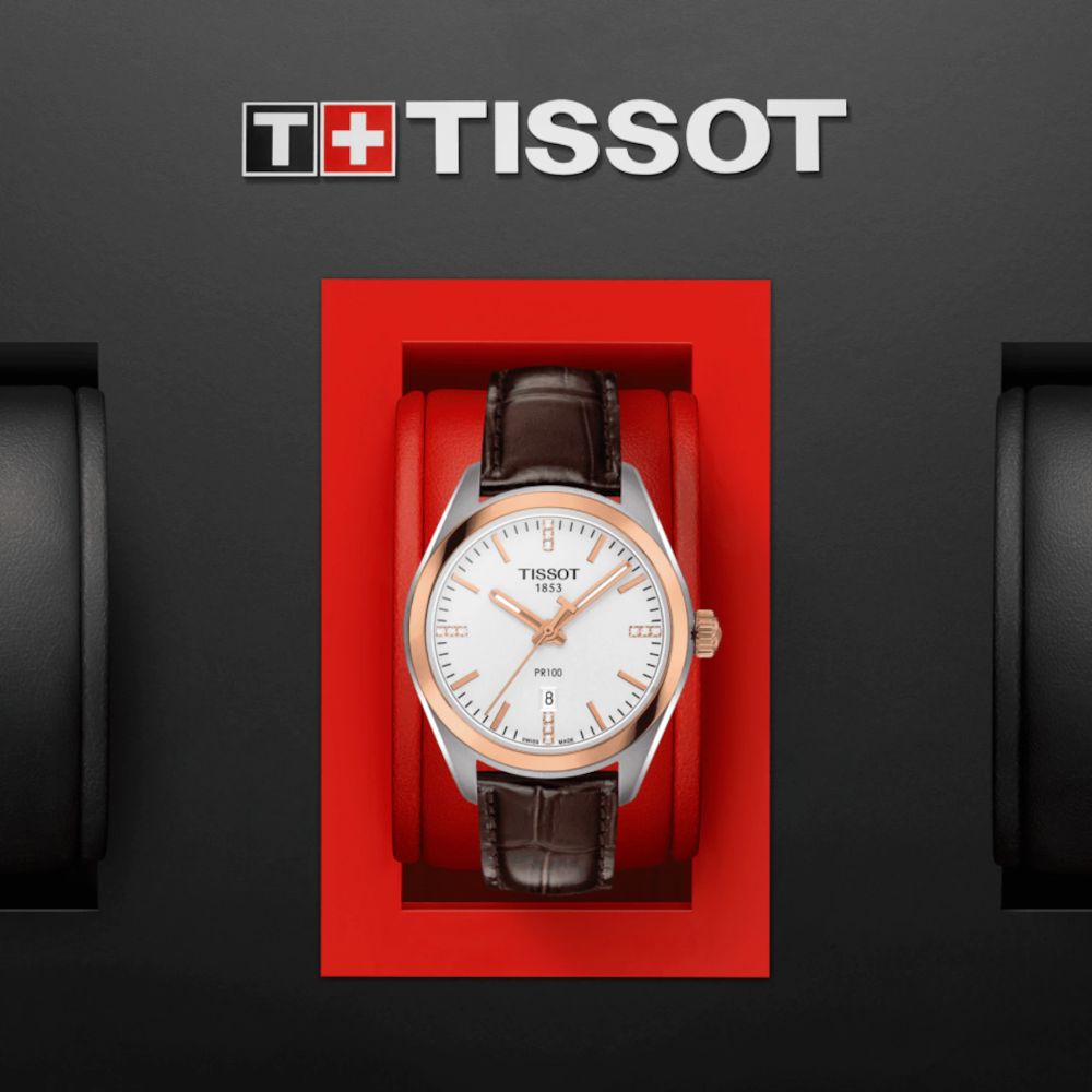 Tissot PR 100 Lady Diamonds Watch For Women - T101.210.26.036.00