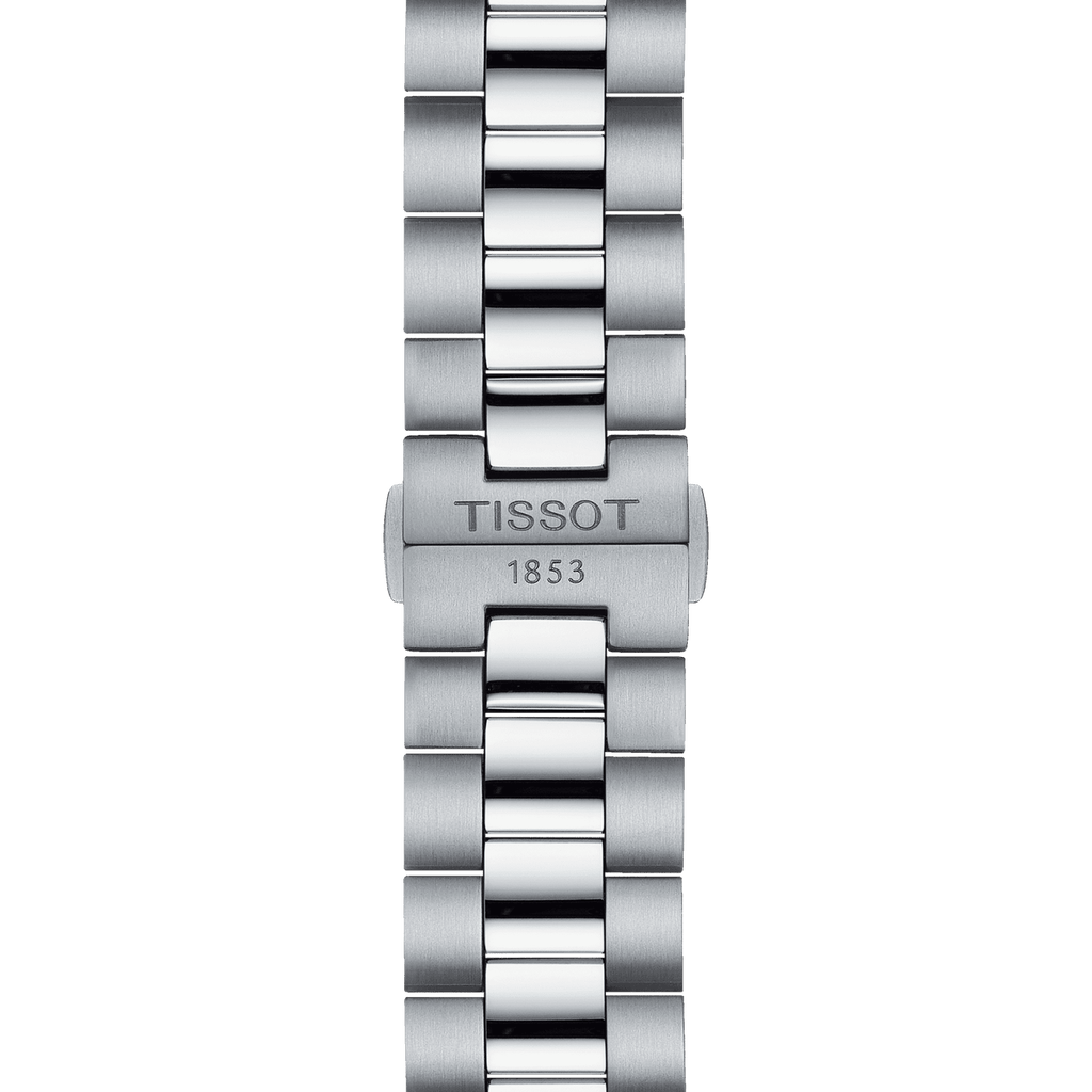 Tissot PR 100 Sport Quartz Black Dial Silver Steel Strap Watch For Men - T101.610.11.051.00