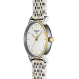 Tissot T Classic Everytime Small White Dial Two Tone Mesh Bracelet Watch For Women - T109.210.22.031.00