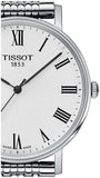Tissot T Classic Everytime White Dial Silver Mesh Bracelet Watch For Men - T109.410.11.033.00