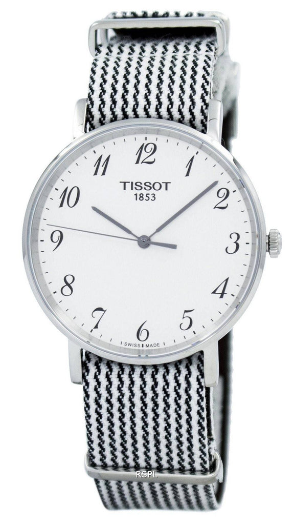 Tissot T Classic Everytime Medium White Dial Two Tone NATO Strap Watch for Women - T109.410.18.032.00