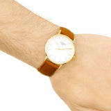 Tissot T Classic Everytime White Dial Brown Leather Strap Watch For Men - T109.410.36.031.00