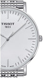 Tissot T Classic Everytime Large White Dial Silver Steel Strap Watch for Men - T109.610.11.031.00