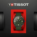 Tissot Chrono XL Green Dial Green NATO Strap Watch For Men - T116.617.37.097.00