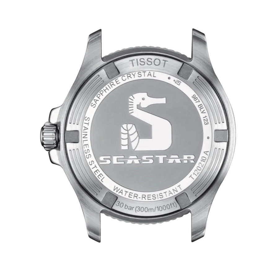 Tissot Seastar 1000 Black Dial Two Tone Steel Strap Watch for Women - T120.210.22.051.00