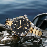 Tissot Seastar 1000 Black Dial Two Tone Steel Strap Watch For Men - T120.410.22.051.00