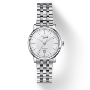 Tissot T Classic Carson Premium Silver Dial Silver Steel Strap Watch for Women - T122.207.11.031.00