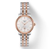 Tissot T Classic Carson Premium Diamonds White Dial Two Tone Steel Strap Watch for Women - T122.207.22.036.00
