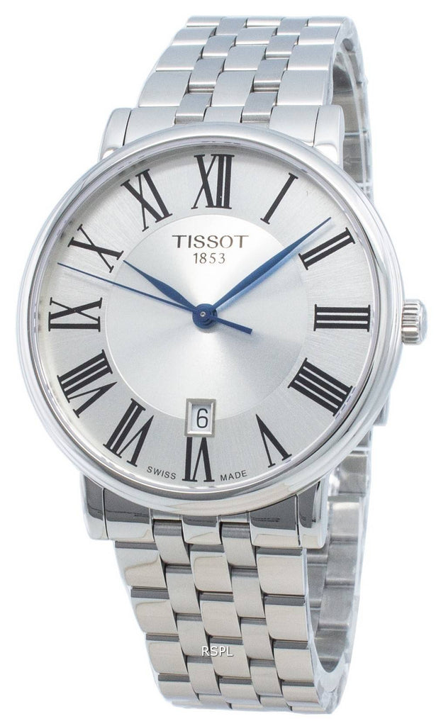 Tissot Carson Premium Silver Dial Silver Steel Strap Watch for Men - T122.417.11.033.00